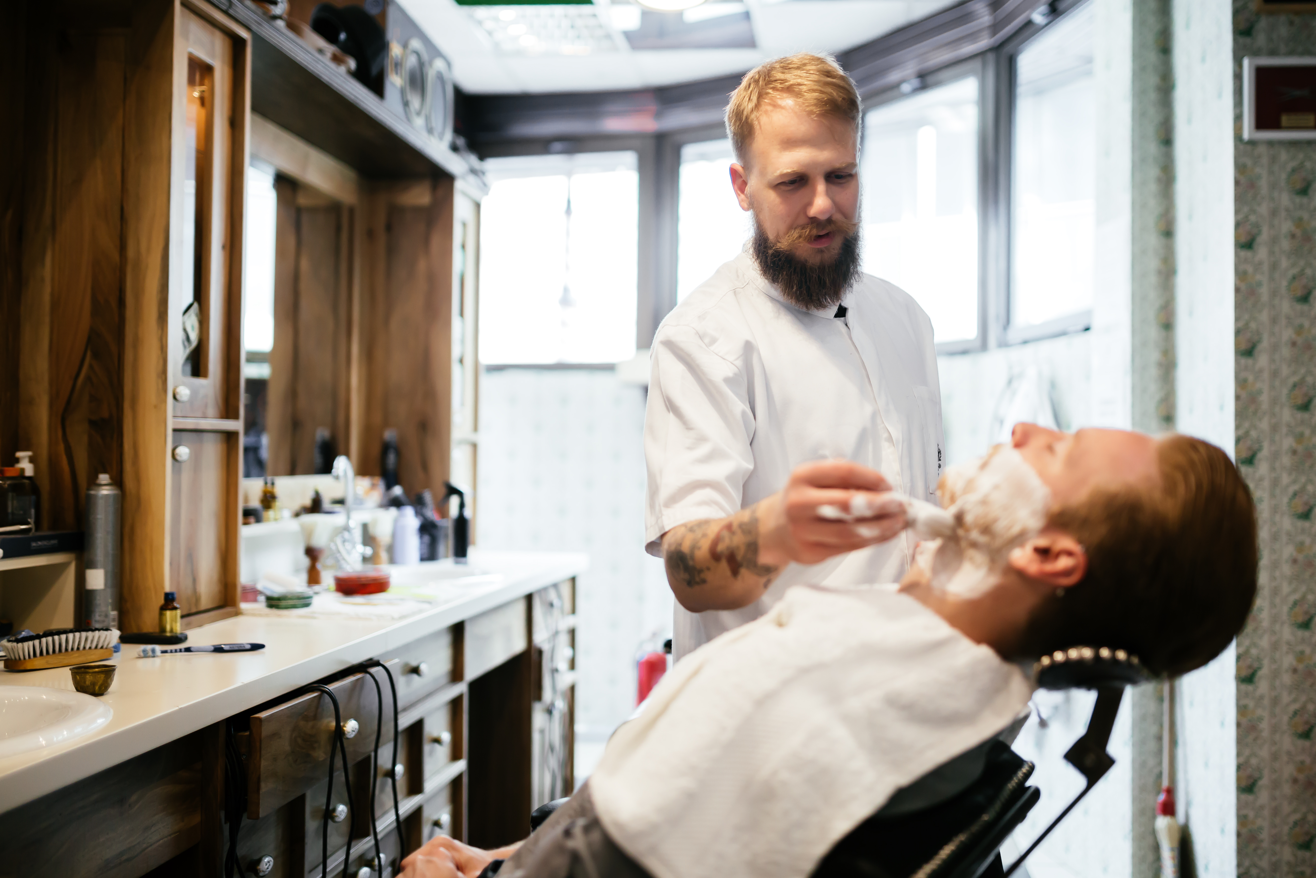 shaving the mustache at the end of movember